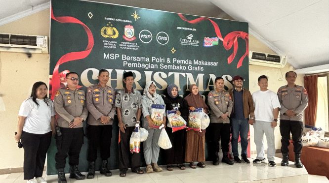MSP Beri Ratusan Paket Sembako dan Yankes Gratis di Kapasa, Polrestabes : Kami Siap Bantu